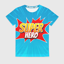 Женская футболка Superhero comic style