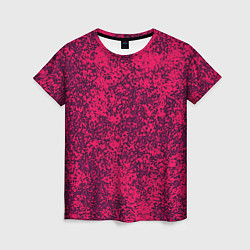Женская футболка Насыщенный розовый текстура