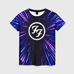 Футболка женская Foo Fighters neon energy, цвет: 3D-принт