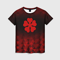 Футболка женская Black Clover red poly, цвет: 3D-принт