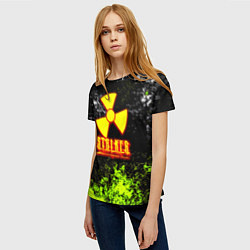 Футболка женская Stalker брызги красок, цвет: 3D-принт — фото 2