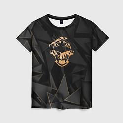 Женская футболка Goblin Slayer golden poly