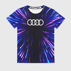 Женская футболка Audi neon energy
