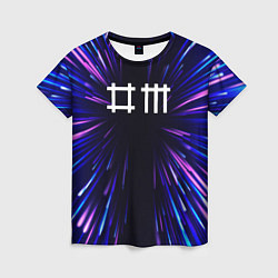 Женская футболка Depeche Mode neon energy