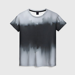 Футболка женская Разводы черной краски, цвет: 3D-принт