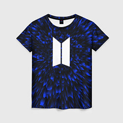 Женская футболка BTS blue energy