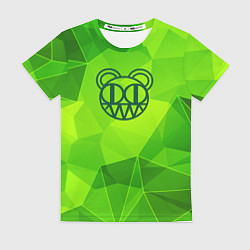 Женская футболка Radiohead green poly