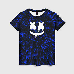 Футболка женская Marshmello blue energy, цвет: 3D-принт