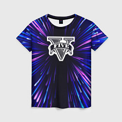 Женская футболка GTA neon energy