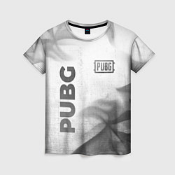 Женская футболка PUBG - white gradient вертикально