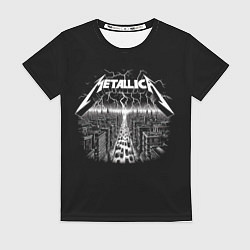 Футболка женская Metallica - lightnings in metropolis, цвет: 3D-принт