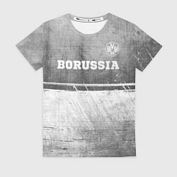 Женская футболка Borussia - grey gradient посередине