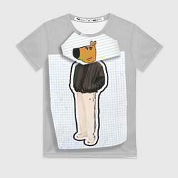 Футболка женская Чиловый парень - свидетель мем, цвет: 3D-принт