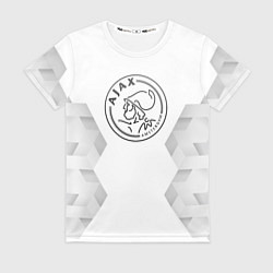 Женская футболка Ajax white poly