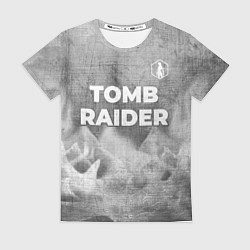 Футболка женская Tomb Raider - grey gradient посередине, цвет: 3D-принт