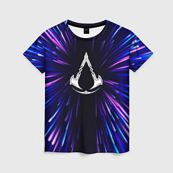 Женская футболка Assassins Creed neon energy