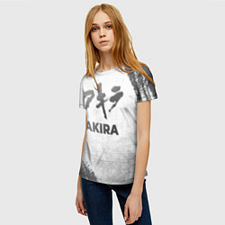 Футболка женская Akira - white gradient, цвет: 3D-принт — фото 2