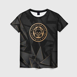 Женская футболка Leicester City golden poly