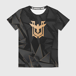 Женская футболка Free Fire golden poly