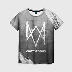 Женская футболка Watch Dogs - grey gradient