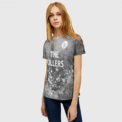 Футболка женская The Killers - grey gradient посередине, цвет: 3D-принт — фото 2