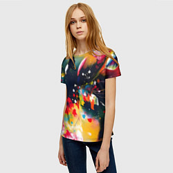 Футболка женская Глубокая абстракция, цвет: 3D-принт — фото 2