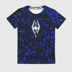 Футболка женская Skyrim blue energy, цвет: 3D-принт