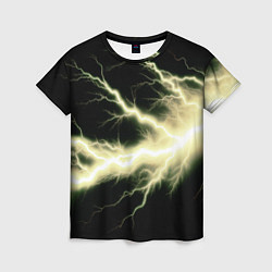 Женская футболка Lightning yellow