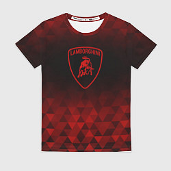 Футболка женская Lamborghini red poly, цвет: 3D-принт
