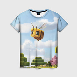 Футболка женская Пчёлка - Minecraft, цвет: 3D-принт