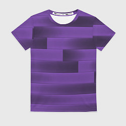 Футболка женская Color purple square, цвет: 3D-принт
