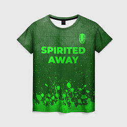 Футболка женская Spirited Away - green gradient посередине, цвет: 3D-принт