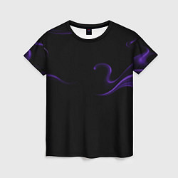 Футболка женская The color purple is an abstraction, цвет: 3D-принт