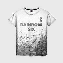 Футболка женская Rainbow Six - white gradient посередине, цвет: 3D-принт
