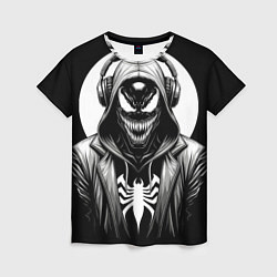 Футболка женская Venom black, цвет: 3D-принт