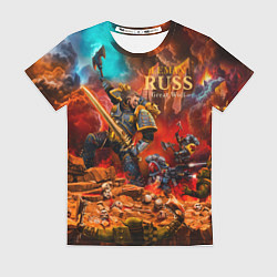 Женская футболка Лман Русс примарх Космических Волков