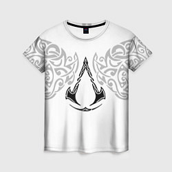 Футболка женская Ассасин Крид - узор ворон, цвет: 3D-принт