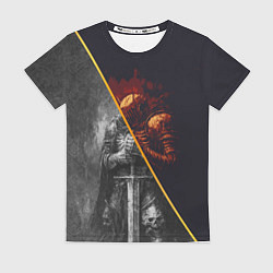 Футболка женская Темный рыцарь в унынье, цвет: 3D-принт