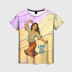 Женская футболка Lana Del Rey танцует