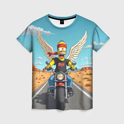 Женская футболка Летящий в даль Гомер - Ария