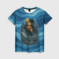 Женская футболка XXXTentacion в облаке