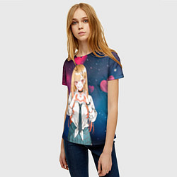Футболка женская Марин Китагава с любовью - Эта фарфоровая кукла вл, цвет: 3D-принт — фото 2