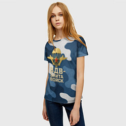 Футболка женская ВДВ - элита войск, цвет: 3D-принт — фото 2