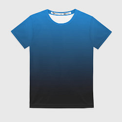 Футболка женская Blue gradient, цвет: 3D-принт