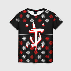 Футболка женская Doom winter pattern steel, цвет: 3D-принт