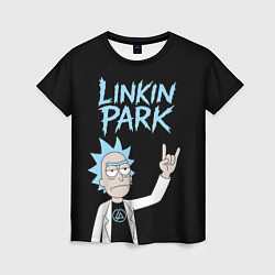 Женская футболка Linkin Park и Рик рокер двухсторонняя