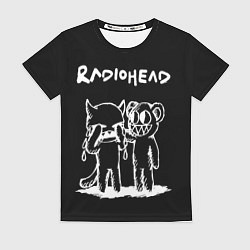 Женская футболка Radiohead bear and minotaur