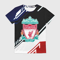 Футболка женская Liverpool geometry sport, цвет: 3D-принт