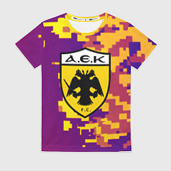 Женская футболка AEK камуфляж ночь