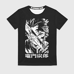 Женская футболка Клинок рассекающий демонов - slayer